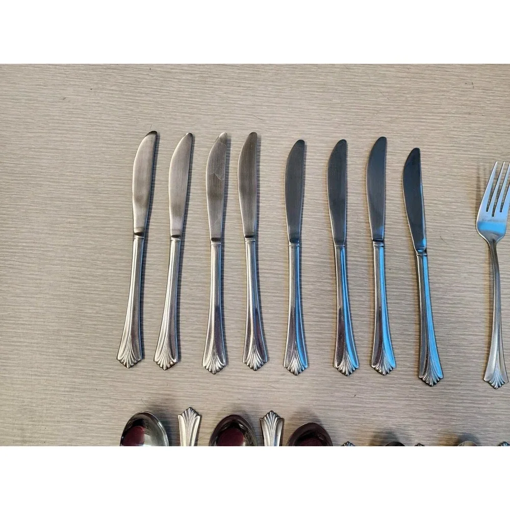 Stanley Roberts Rogers Co‎ SS Triumph Forks Knives Spoons Assortment 35 Pcs